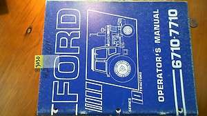 Ford New Holland Series 10 (6710 7710) Tractor Owners Operators 