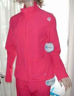 NWT $570 LUHTA Finland   2 pc pink jacket & pants sport outfit   8 