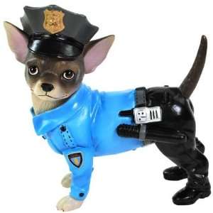  Westland Giftware Aye Chihuahua K 9 Officer Figurine