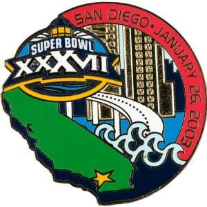  NFL 2003 Super Bowl 37 State of California Pin