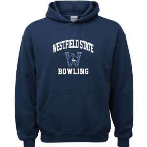  Westfield State Owls Navy Youth Bowling Arch Hooded 