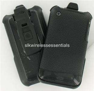 Original OEM AGF iPhone 3G 3GS Genuine Black Leather Hard Case Cover 