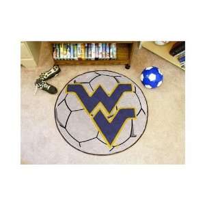 West Virginia Mountaineers 29 Soccer Ball Mat