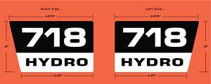 Allis Chalmers 718 Hydro Hood Decal  