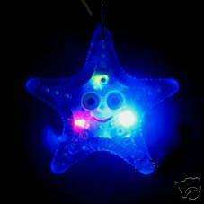 12 FLASHING LED STAR FISH Necklace BODY LIGHTS TOYS  