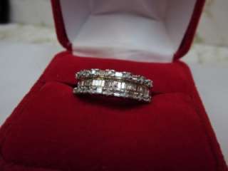   BAGUETTE ROUND DIAMOND WEDDING ANNIVERSARY BAND RING 10K YELLOW GOLD
