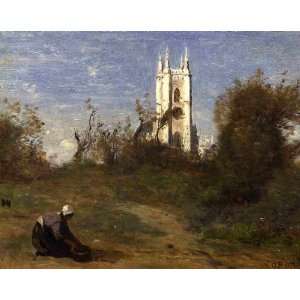  Hand Made Oil Reproduction   Jean Baptiste Corot   24 x 20 