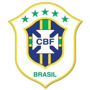  CBF Brazil Football National team car sticker 4 x 5 