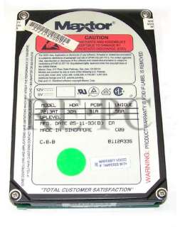Vintage Maxtor 7213AT 210 MB 3.5 IDE Hard Drive  