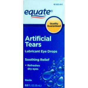  Equate Sterile Artificial Tears Lubricant Eye Drops, .5 
