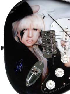 Lady Gaga Autographed Signed Custom Airbrush Guitar UACC RD COA  