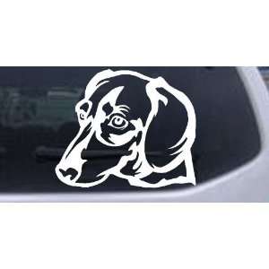 White 26in X 21.7in    Dotson Dog Animals Car Window Wall Laptop Decal 