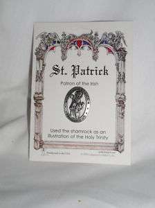 New St Patrick Pewter Pin  
