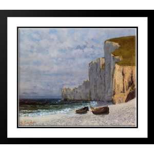  Courbet, Gustave 34x28 Framed and Double Matted A Bay with 