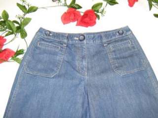 new Talbots Womens Bermuda Jean Shorts size 4 P Petite  