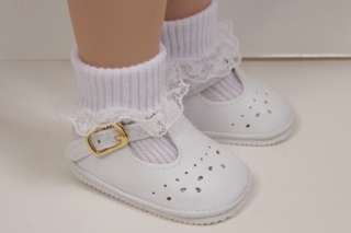 WHITE T Strap Doll Shoes For Tonner 18 Ann Estelle♥  