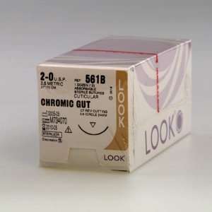 Look Reverse Cutting Chromic Gut Sutures   Chromic Gut, 36586   Model 