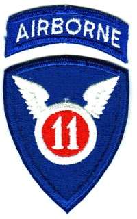 11th AIRBORNE DIVISION   U.S. ARMY PATCH  