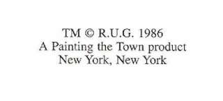 tm r u g 1986 a painting the town product new york new york specifics 
