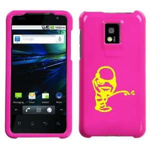   YELLOW STORMTROOPER PEEING ON A PINK HARD CASE COVER 