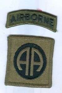 US ARMY PATCH   82ND AIRBORNE DIVISION   SUBDUED  