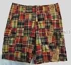   Co Mens Green Patch Cotton Cargo Shorts Sz 40x11 Style P497156  