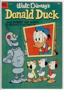   VG to VG+ Dell, 1953, Carl Barks, Robot , Nephews, Walt Disney  