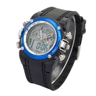 Original OHSEN Dual Display Mens Boy Silicon Sport Wrist Watch + Gift 