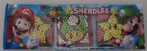 UP FOR SALE IS ONE PACK OF SUPER MARIO SNERDLES CANDIED FRUIT STRIPS 