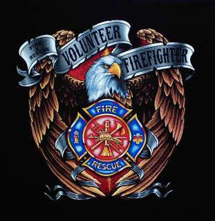 Fire N Rescue American Volunteer Firefighter T Shirt  
