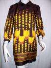 Crew Collection Deco Print Rollneck Silk Dress Nwt 8  