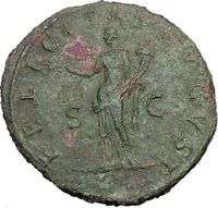   Dupondius Genuine Authentic Ancient Roman Coin ROME Good Luck  