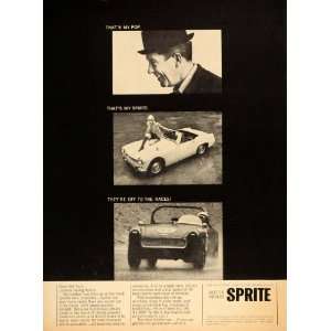  1965 Ad Austin Healey Sprite British Motors Racing Dad 