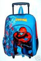 Spiderman Rolling Backpack on wheels Large Spider man  