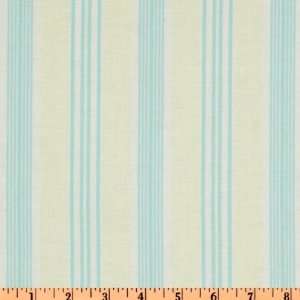  44 Wide Darla Ticking Stripe Blue Fabric By The Yard 