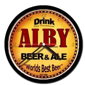  ALBY beer and ale wall clock 