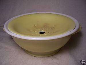 Berry Bowl or Butter Tub with Pierced Strainer Insert  