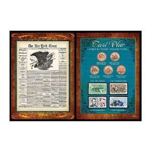  New York Times Civil War Coin & Stamp Collection