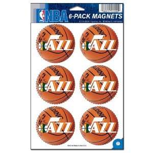 NBA Utah Jazz Magnet Set   6pk 