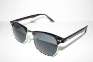 Wayfarer Soho Sunglasses black silver Shades Clubmaster Vintage Black 