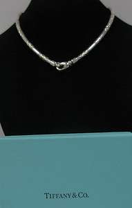 Tiffany & Co Flute Tube Sterling 925 Necklace  