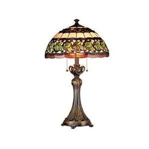Dale Tiffany TT101110 Aldridge 2 Light Table Lamp in Antique Bell 
