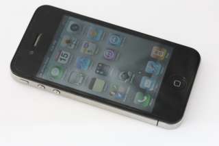 BLACK APPLE IPHONE 4 16 GB UNLOCKED GEVEY SIM AT&T T MOBILE SMARTPHONE 