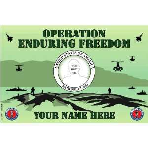 National Guard Enduring Freedom Small Vehicle Bumper Sticker