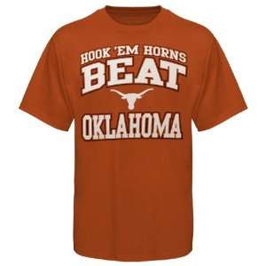 NCAA Majestic Texas Longhorns Wear My Colors Beat Oklahoma T Shirt 