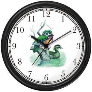  Wood Ducks (Drake and Hen) JP   Bird Animal Wall Clock by 