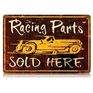  Racing Parts Sign   Parts Sold Here Patio, Lawn & Garden