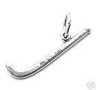 sterling silver field hockey stick charm j3043 one day shipping 