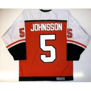  Kim Johnsson Philadelphia Flyers Ccm Jersey Orange X Large 