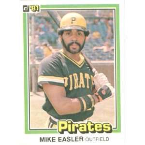  1981 Donruss # 256 Mike Easler Pittsburgh Pirates Baseball 